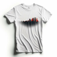 Imagem de Camiseta Masculina de Algodão com Estampa de Cidade